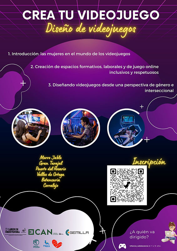 El Cabildo lanza el proyecto ‘Crea tu Videojuego’ para fomentar la igualdad de género en el sector tecnológico