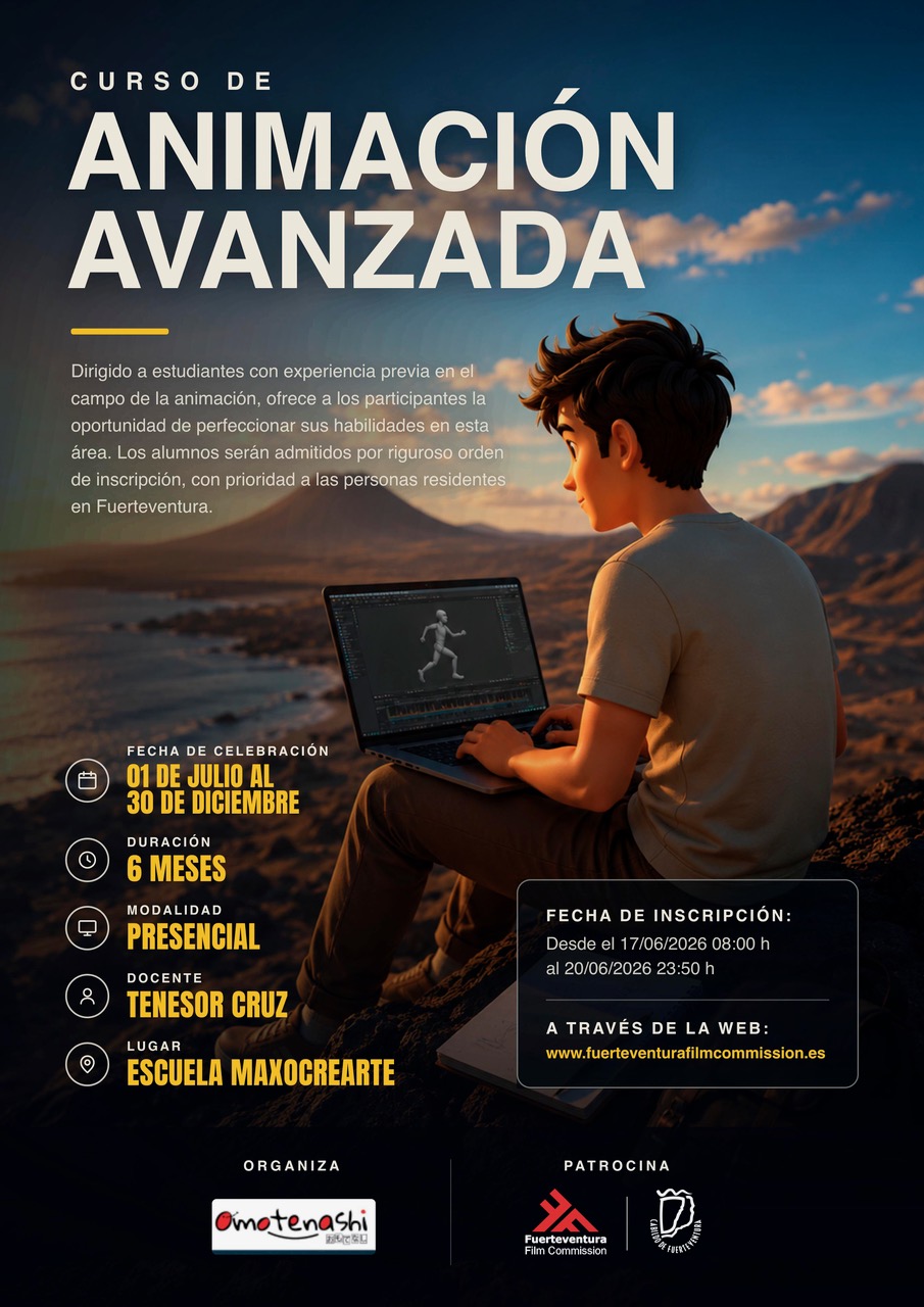 Curso Animacion Avanzada | Cabildo de Fuerteventura